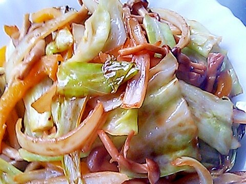 野菜のマヨぽん炒め